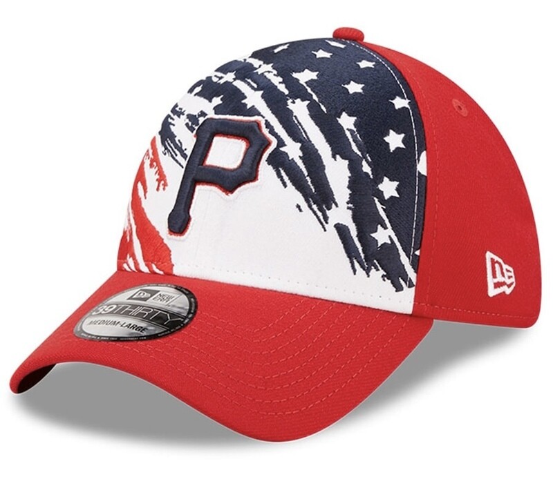 Pittsburgh Pirates Men’s New Era Navy 4th of July 39Thirty Flex Fit Hat