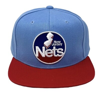 Men's Mitchell & Ness x Lids Black New Jersey Nets Hardwood Classics Sunset Fitted Hat