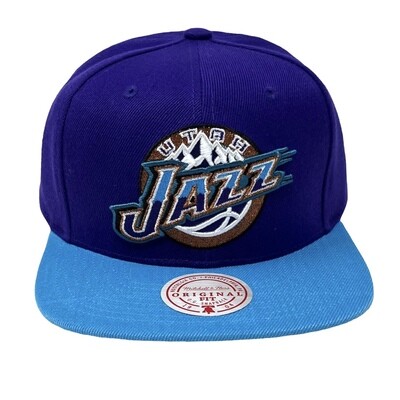Utah Jazz Men’s Mitchell & Ness NBA Core Basic Snapback Hat