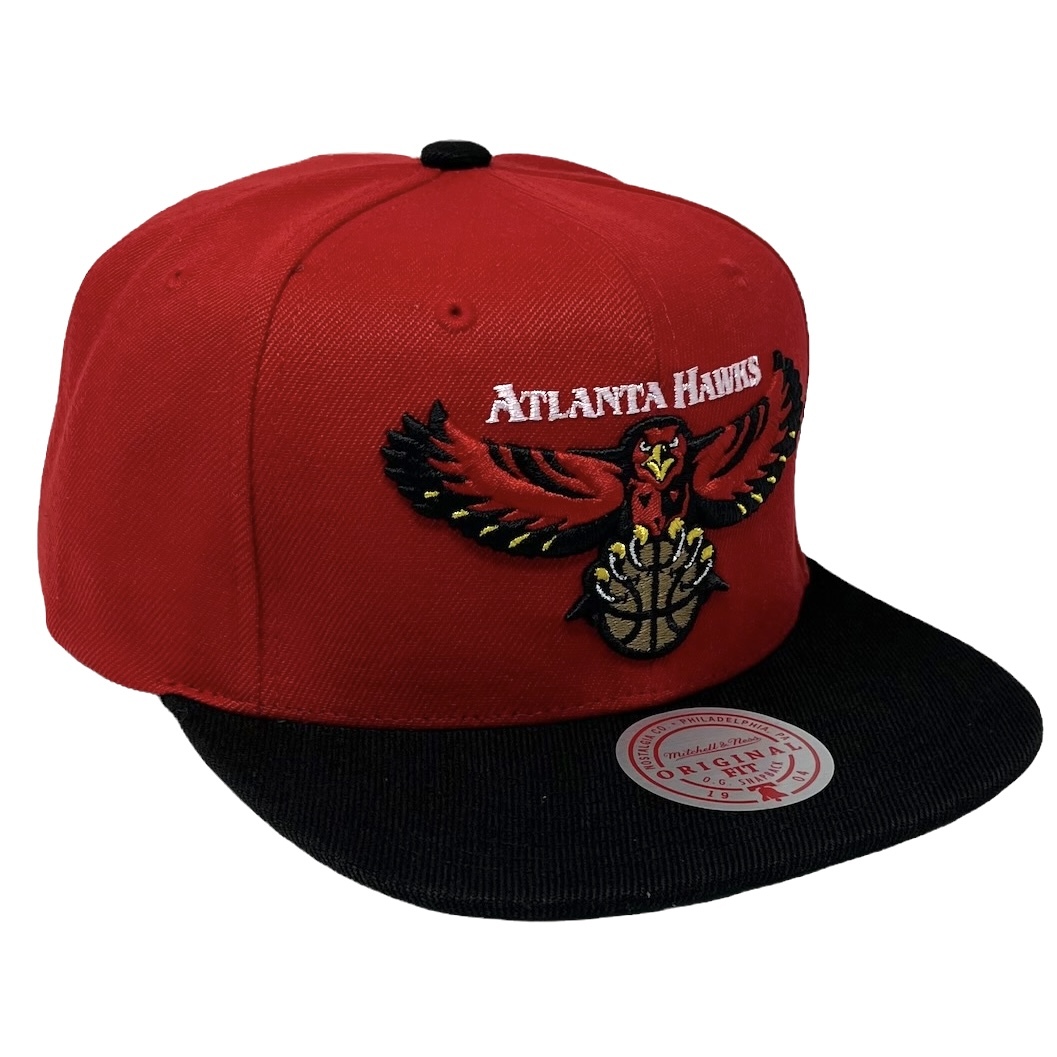 Mens Blue/Green F4696759 Atlanta Hawks Mitchell & Ness Hardwood Classics  Core Side Snapback Hat |  Shop