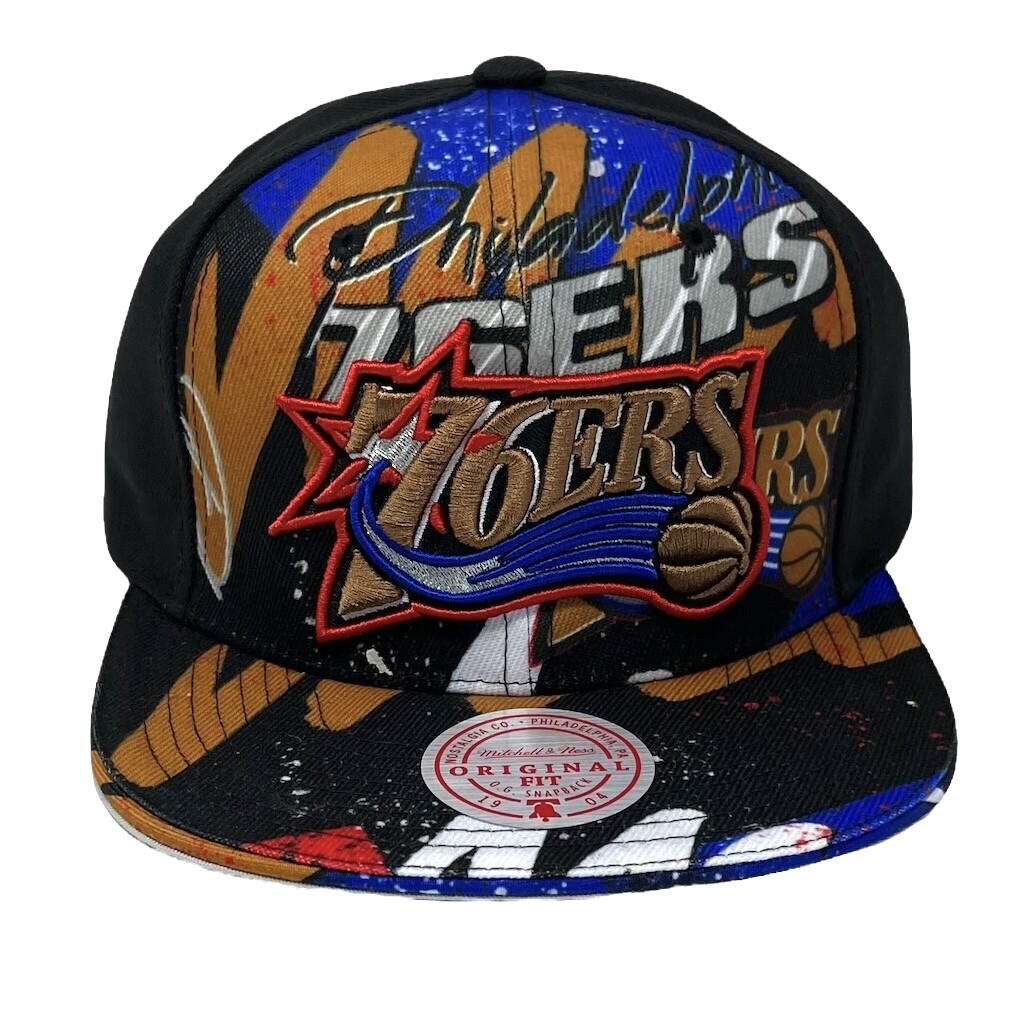 Philadelphia 76ers Men’s NBA Hyper Loops DNA Mitchell & Ness Snapback Hat