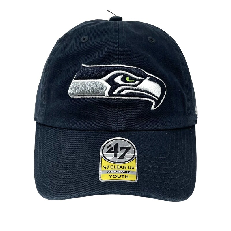 Seattle Seahawks Youth 47 Brand Clean Up Adjustable Hat