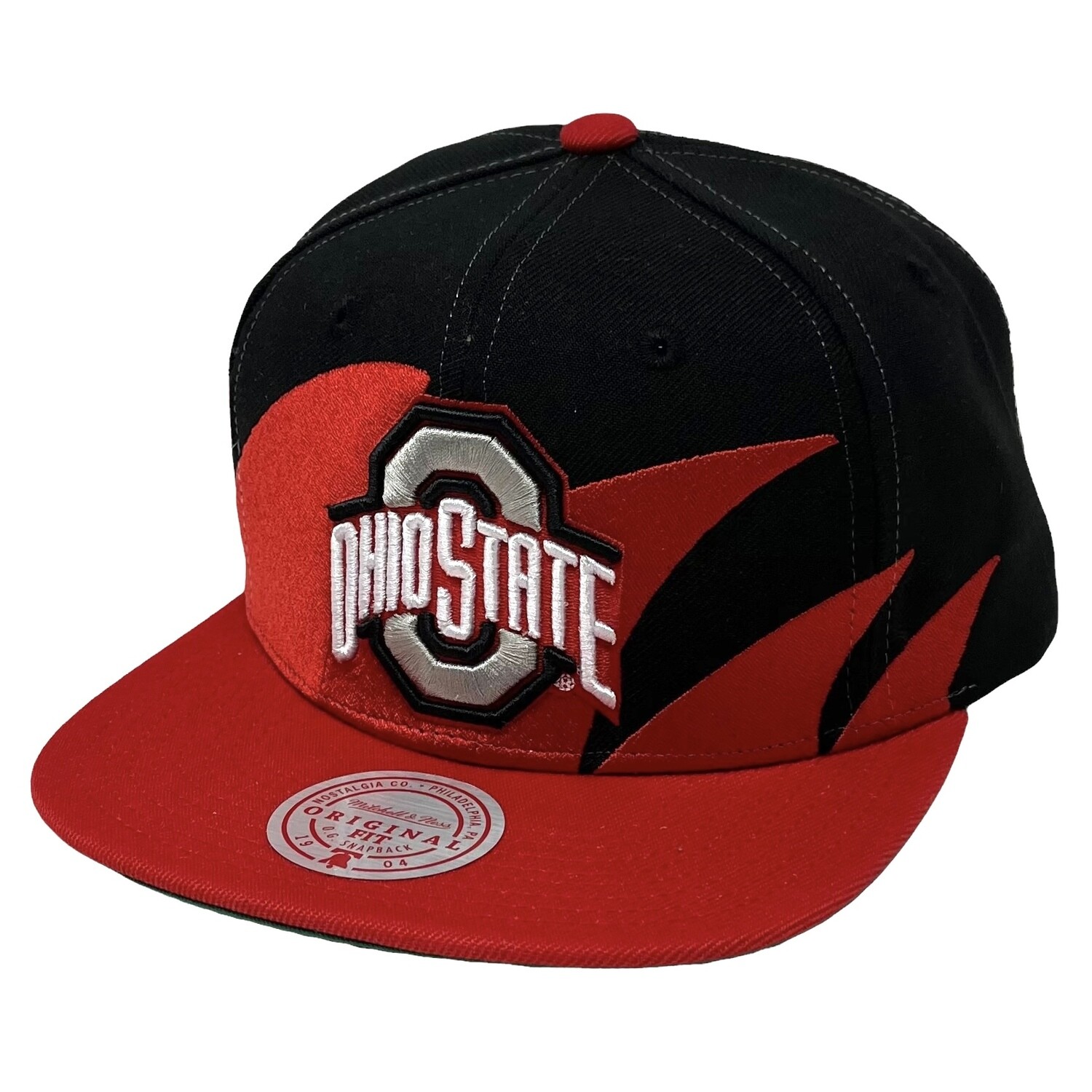 Ohio State Buckeyes Men’s Mitchell & Ness NCAA Sharktooth Snapback Hat