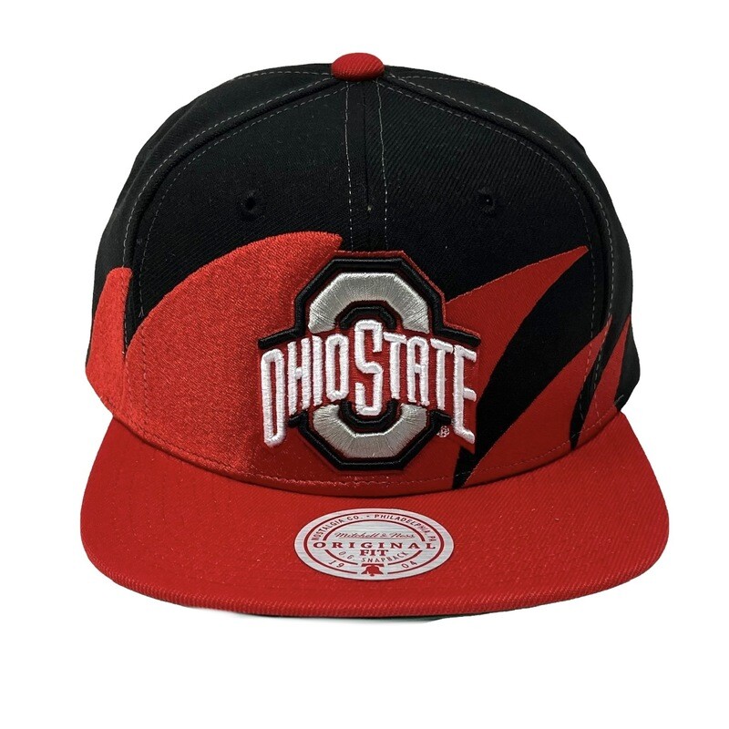 Ohio State Buckeyes Men’s Mitchell & Ness NCAA Sharktooth Snapback Hat