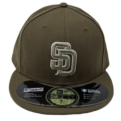 New Era 59Fifty San Diego Padres Winfield Trucker Fitted Hat Brown Gold