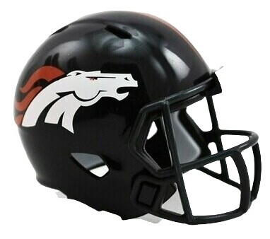 Denver Broncos Riddell Helmet Pocket Pro Speed Style