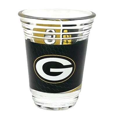 Green Bay Packers 2 Ounce Party Shot Glass Green Bay Packers 2 Ounce Party Shot Glass
