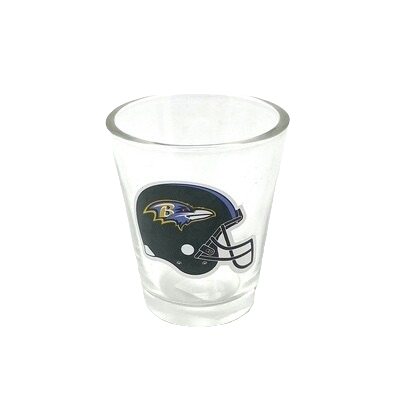 Baltimore Ravens Helmet 2 Ounce Collector Shot Glass