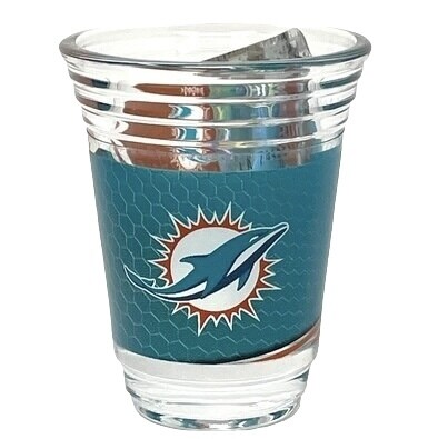 Miami Dolphins 2 Ounce Party Shot Glass