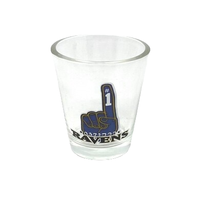 Baltimore Ravens #1 Fan 2 Ounce Collector Shot Glass