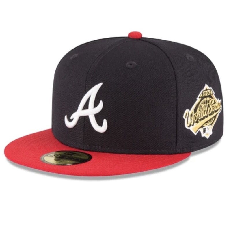 Atlanta Braves Men’s New Era World Series 1995 Patch 59Fifty Fitted Wool Hat
