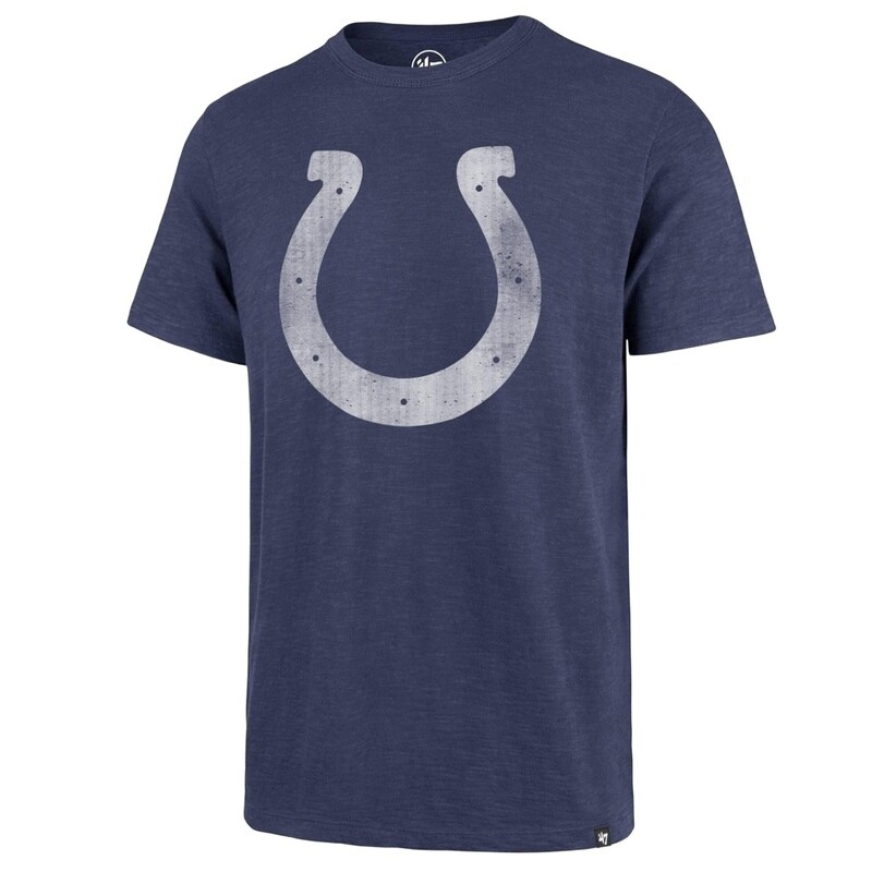 Indianapolis Colts Men’s Distressed 47 Cadet Blue T-Shirt