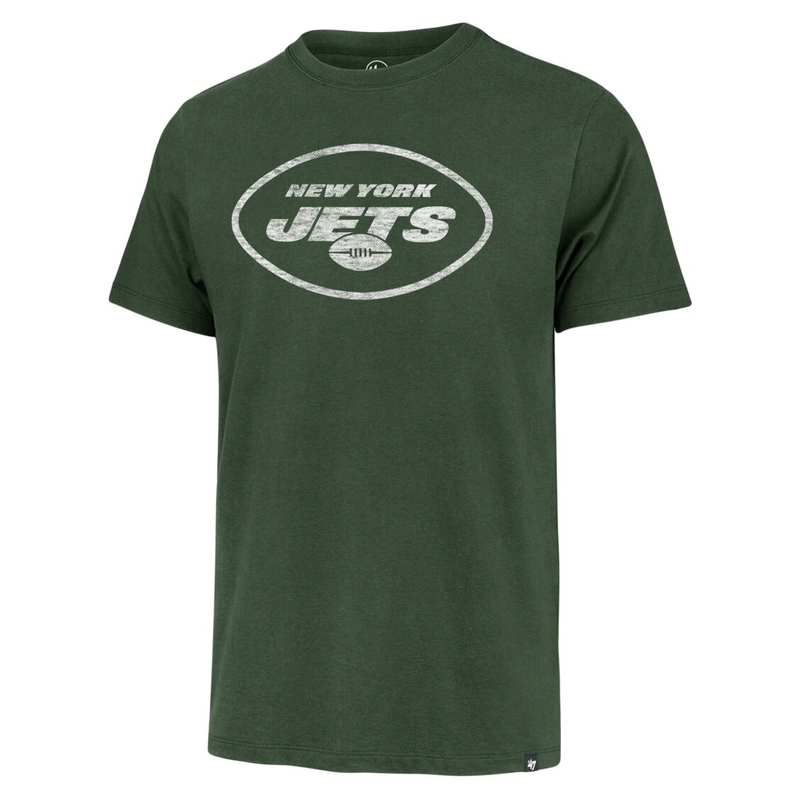 New York Jets Men’s Distressed 47 Green Logo T-Shirt