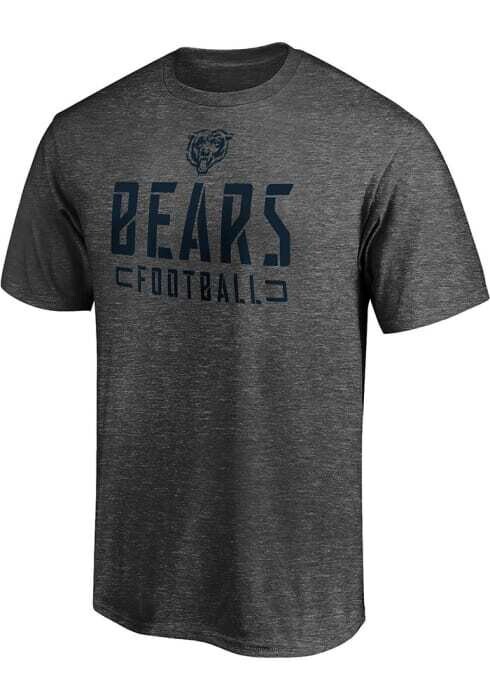 Chicago Bears Men’s Grey Stencil T-Shirt Chicago Bears Men’s Grey Stencil T-Shirt