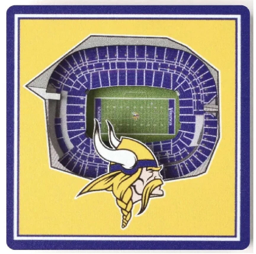 Minnesota Vikings 3D Stadium Views Magnet