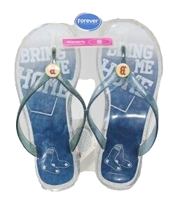 Boston Red Sox Women's Tight End Jelly Flip Flops