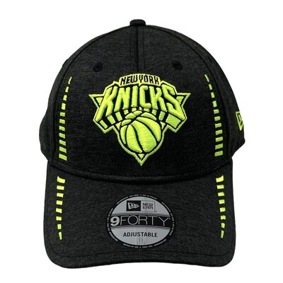 New York Knicks Men's Neon New Era 9Forty Adjustable Hat