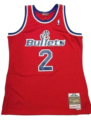 Washington Bullets Chris Webber 1994-95 Red Mitchell & Ness Men's Swingman Jersey