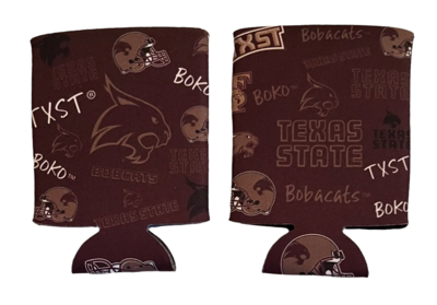 Texas State Bobcats 12 Ounce Can Cooler Koozie