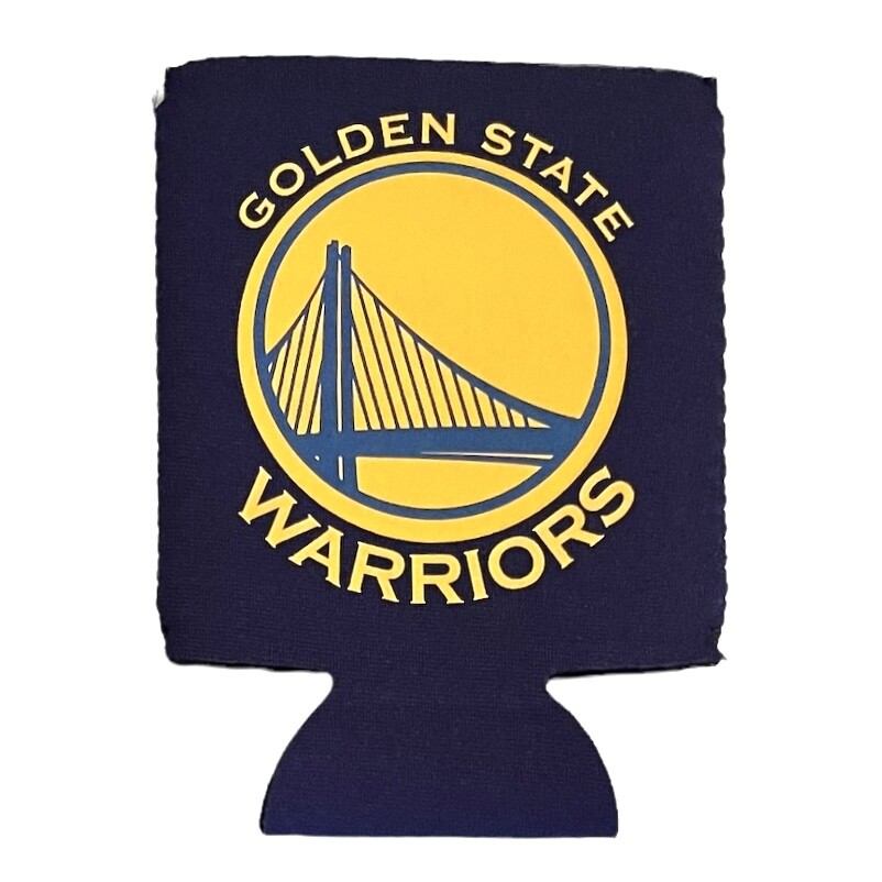 Golden State Warriors Black 12 Ounce Can Cooler Koozie