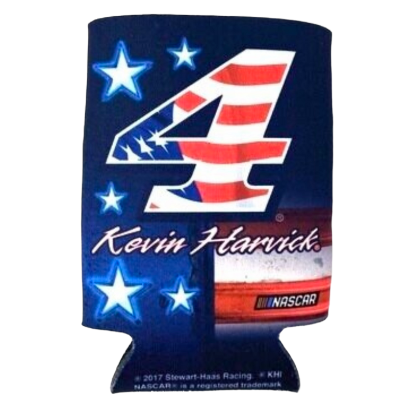 Kevin Harvick Stars & Stripes 12 Ounce Can Cooler Koozie