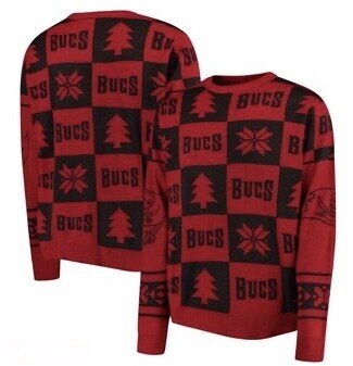 Tampa Bay Buccaneers Men’s Holiday Patches Ugly Christmas Sweater