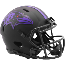 Baltimore Ravens Eclipse Alternate Riddell Mini Helmet