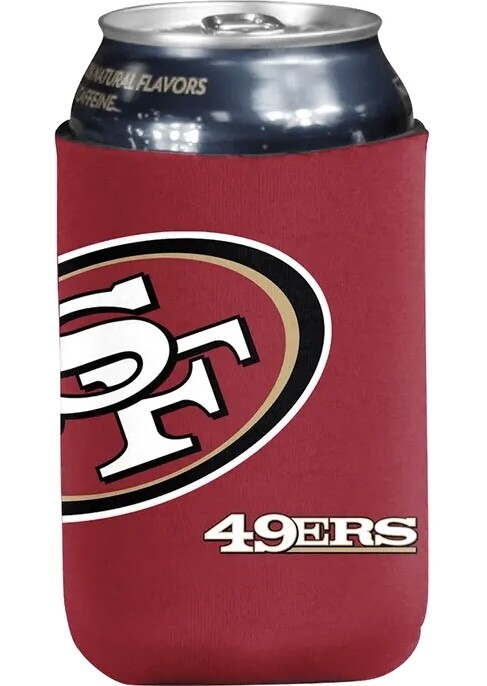San Francisco 49ers Crest Logo 12 Ounce Can Cooler Koozie