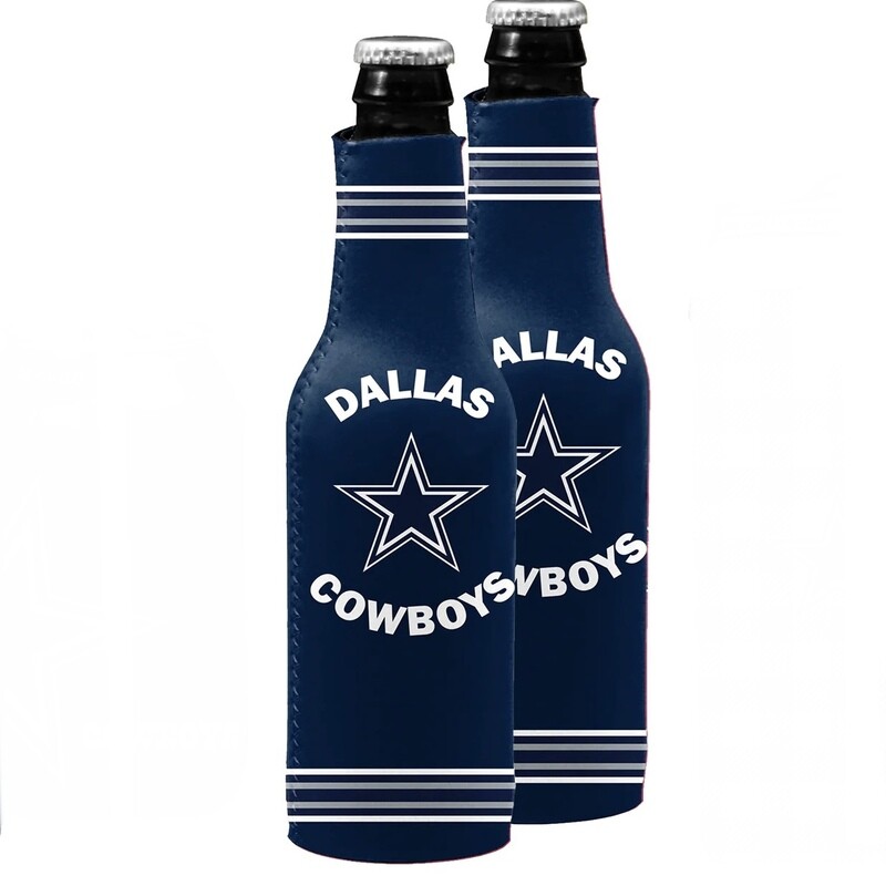 Dallas Cowboys Crest Logo 12 Ounce Bottle Cooler