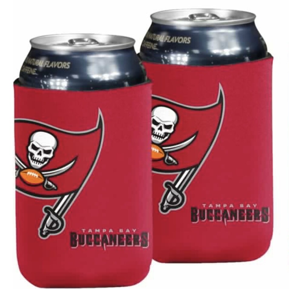 Tampa Bay Buccaneers Crest Logo 12 Ounce Can Cooler Koozie