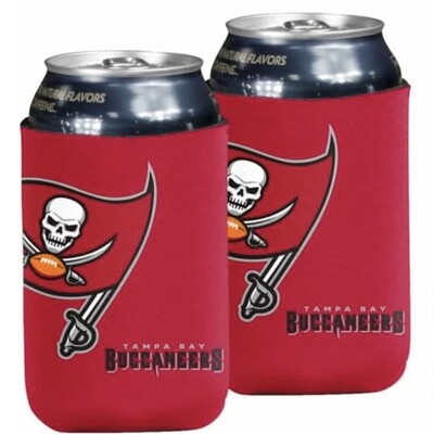 Tampa Bay Buccaneers Crest Logo 12 Ounce Can Cooler Koozie