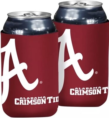 Alabama Crimson Tide Crest Logo 12 Ounce Can Cooler Koozie