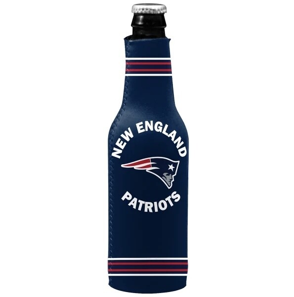 New England Patriots Crest Logo 12 Ounce Bottle Cooler