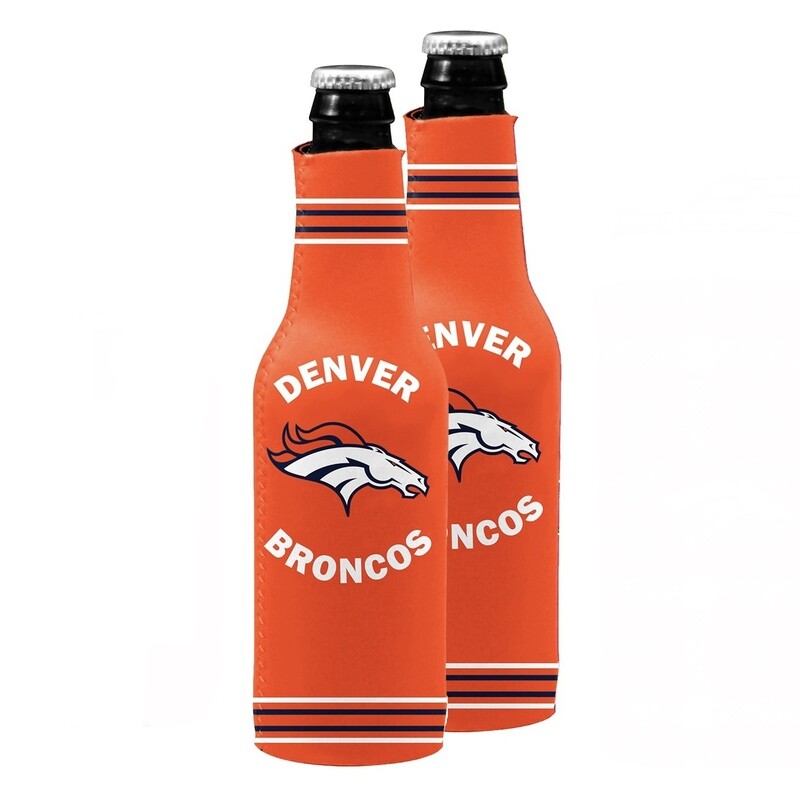 Denver Broncos Crest Logo 12 Ounce Bottle Cooler