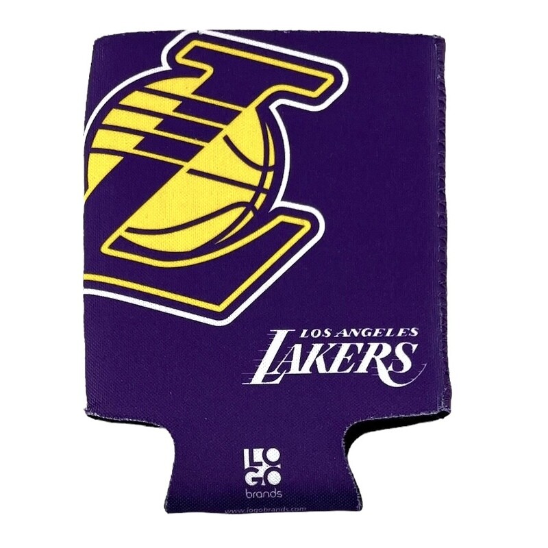 Los Angeles Lakers Oversized Logo 12 Ounce Can Cooler Koozie