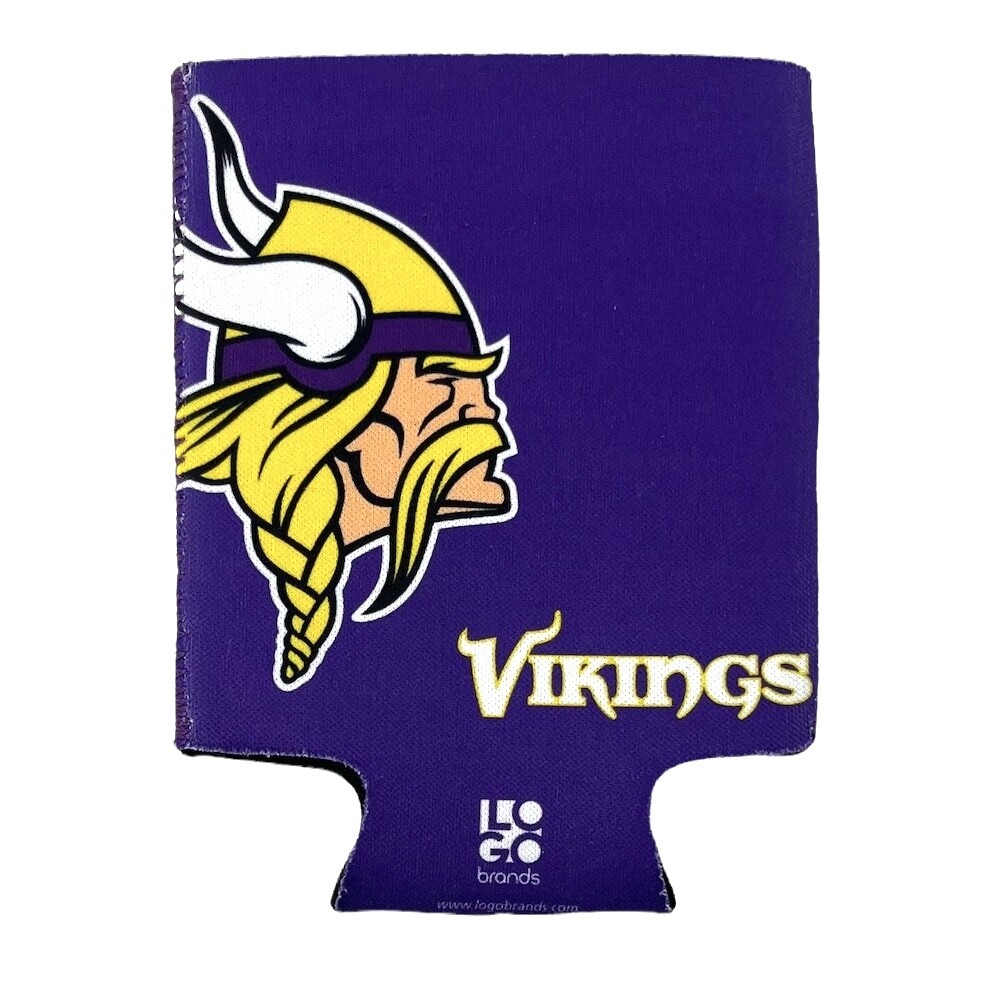 Minnesota Vikings Oversized Logo 12 Ounce Can Cooler Koozie
