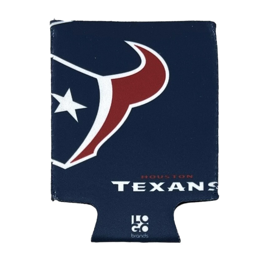 Houston Texans Oversized Logo 12 Ounce Can Cooler Koozie
