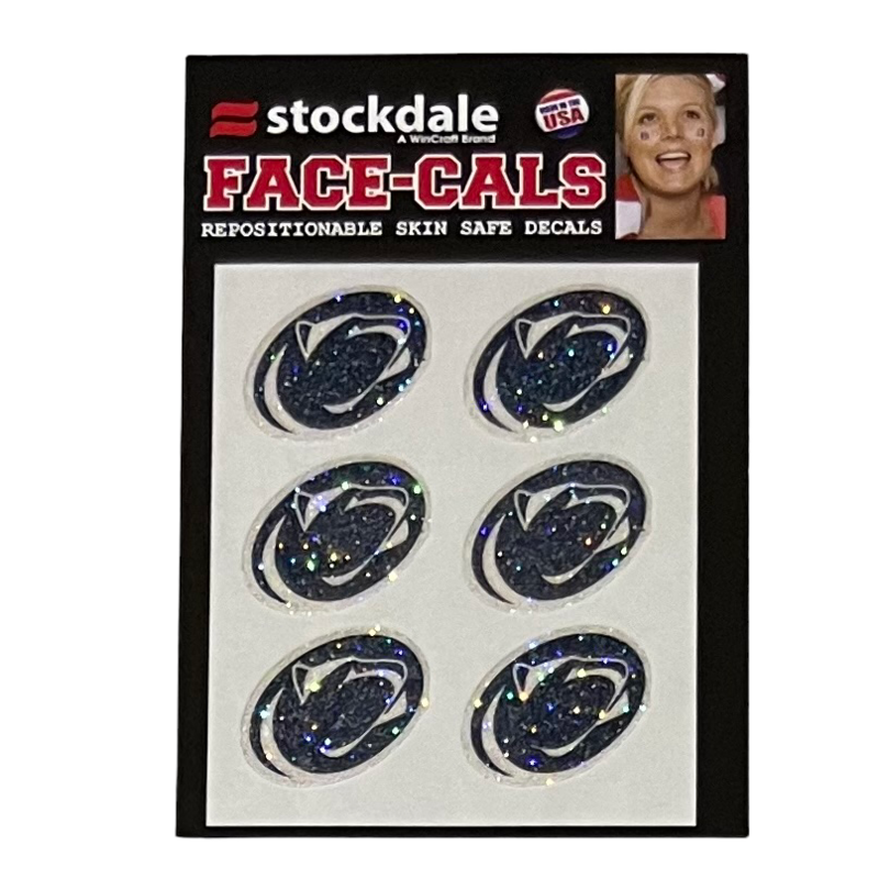 Penn State Nittany Lions Glitter Face-Cals Temporary Tattoos