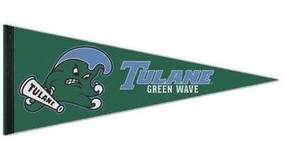 Tulane Green Wave 12" x 30" Premium Pennant