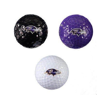 Baltimore Ravens Set of 3 Golf Balls