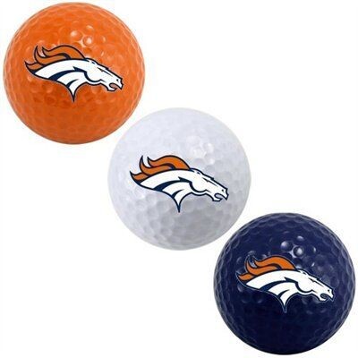 Denver Broncos Set of 3 Golf Balls
