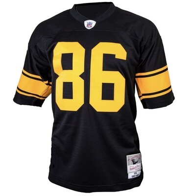 Pittsburgh Steelers Hines Ward 2008 Color Rush Men's Black Mitchell & Ness Legacy Jersey