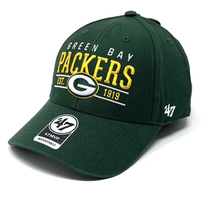 Green Bay Packers Men's 47 Brand MVP Adjustable Hat