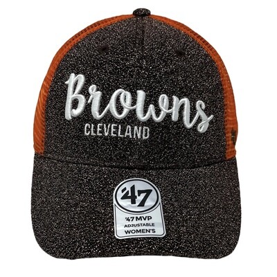 Cleveland Browns Women’s Metallic 47 Brand Clean Up Adjustable Hat