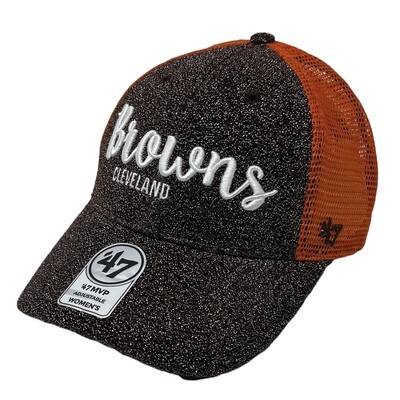 Cleveland Browns Women’s Metallic 47 Brand MVP Adjustable Hat