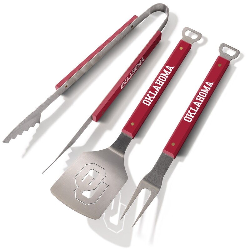 Oklahoma Sooners Spirit Series 3-Piece BBQ Set