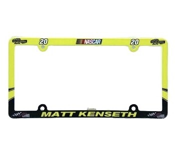 Matt Kenseth Plastic License Plate Frame Matt Kenseth Plastic License Plate Frame