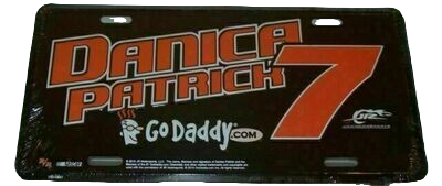 Danica Patrick #7 Lightweight Metal License Plate