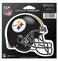 Pittsburgh Steelers Helmet Die Cut Logo Magnet