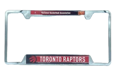 Toronto Raptors Chrome Metal License Plate Frame
